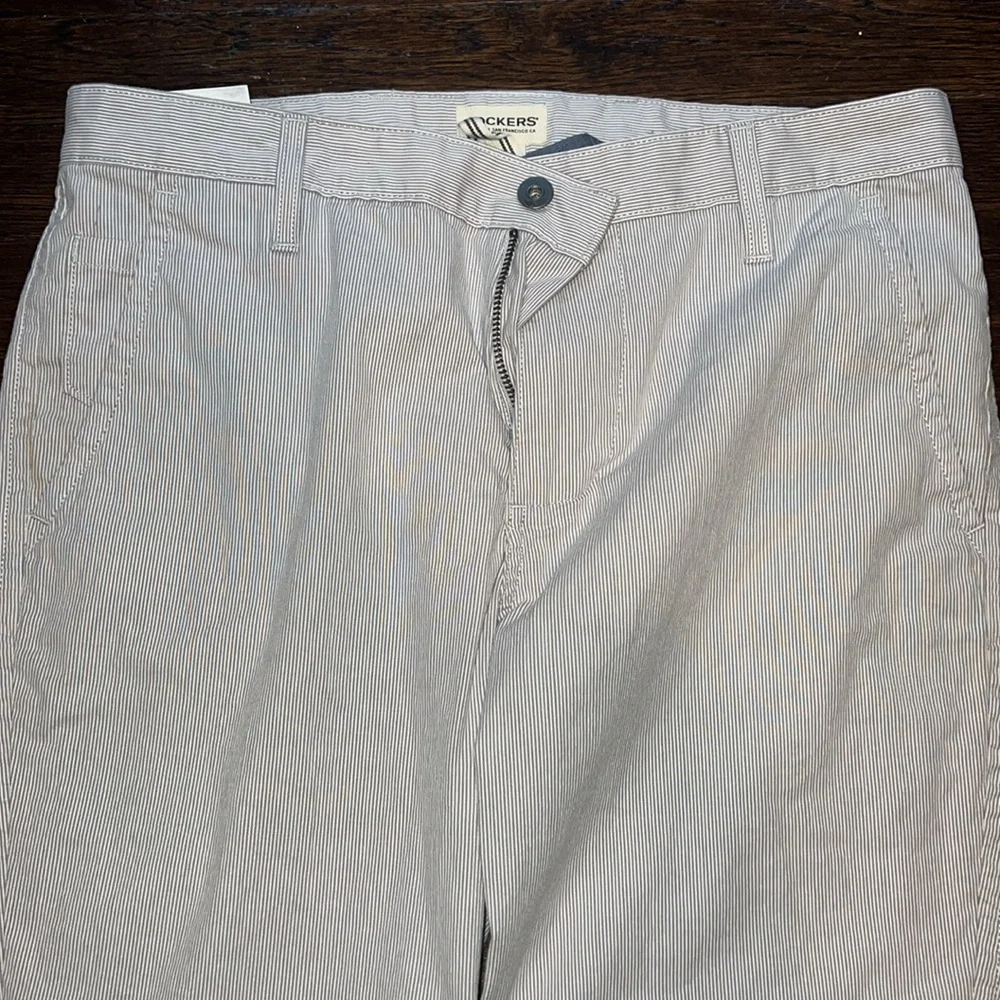 Dockers Slim Tapered Mens Cotton Pinstripes 33/34